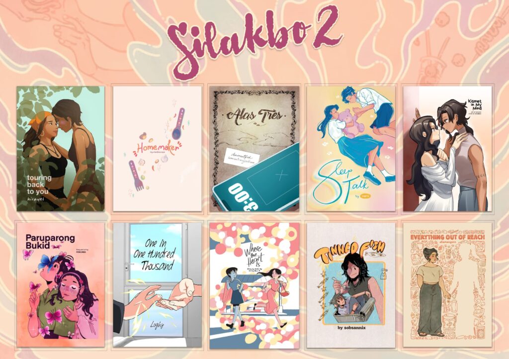 Cover images for the 10 stories included in the Silakbo2 anthology